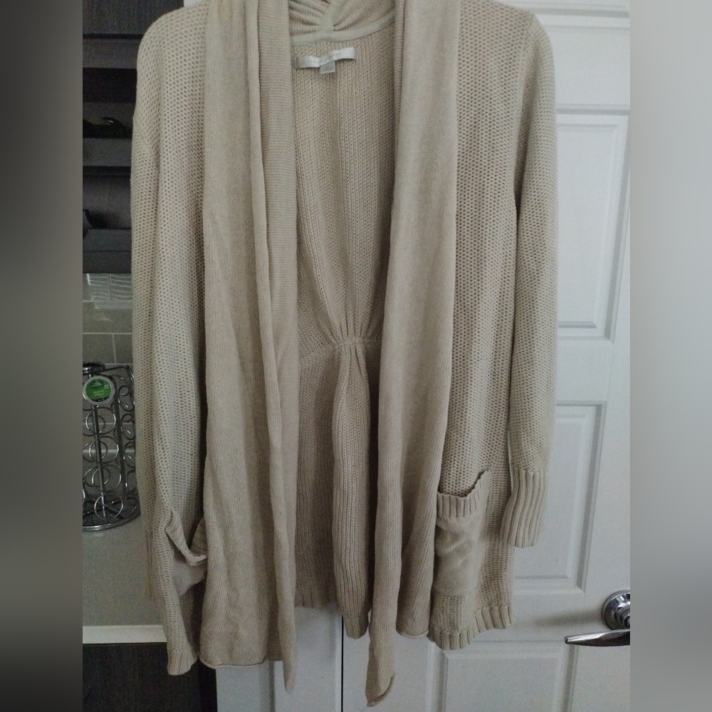 Beige Knitted Cardigan